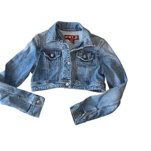 Vintage Y2K early 2000’s Himt Jeans cropped denim jean jacket